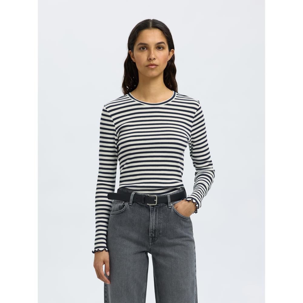 Selected Fanna Crew Neck T-Shirt